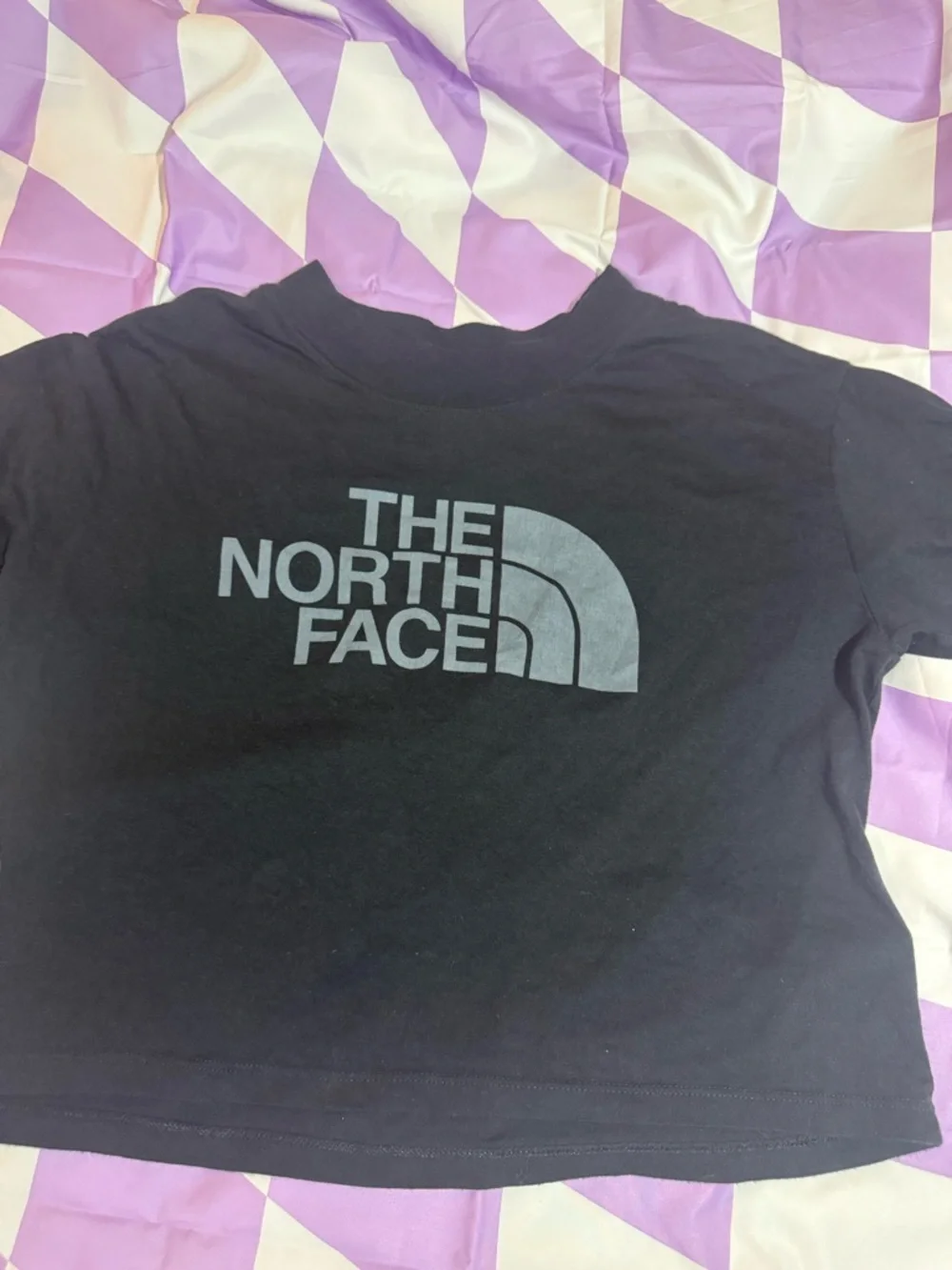 The North Face Women's Half Dome Logo Cropped T-Shirt Size Small - Picture 2 of 7